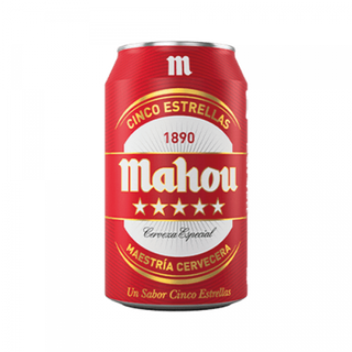 Cerveza Mahou 5 Estrellas (330 Ml.)