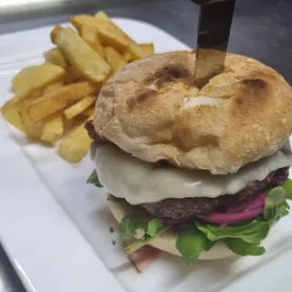 Hamburguesa El Nuevo Maccheroni De Black Angus