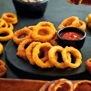 Aros Cebolla Con Salsa BBQ