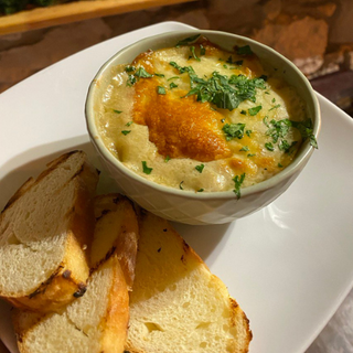 Julienne z kurczaka z pieczarkami