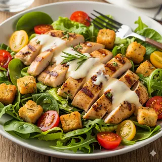 Red Caesar salad