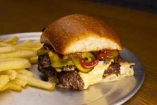 Premium Double Cheeseburger MENU.