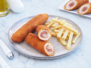 Flamenquín Casero De Cerdo Con Patatas