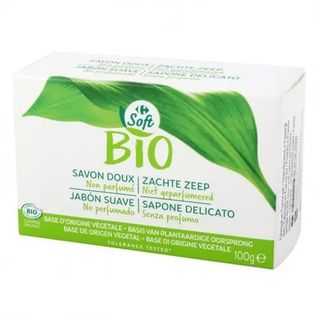 Jabón de Manos en Pastilla no Perfumado Carrefour 100 Gr.