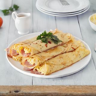 Palačinka sa suvim vratom i jajetom 40cm