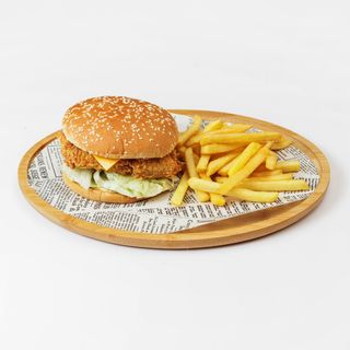 Chicken burgher menù