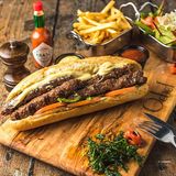 Sandwich viande hachée + frite