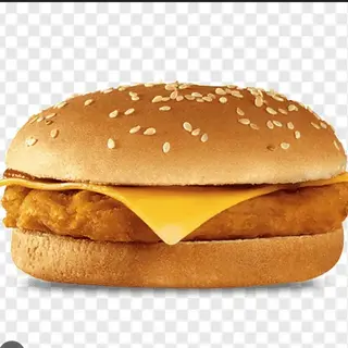 Menú De Hamburguesa De Pollo Simple