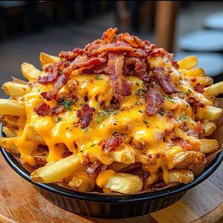 Patatas con bacon de ternera 