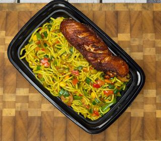 Fried Spaghetti & Protein