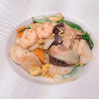 174. Gnocchi di riso con gamberi