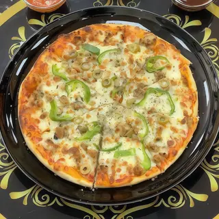 pizza especial rey de kebab (grande)