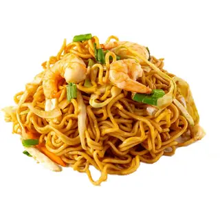 Yakisoba con gambas