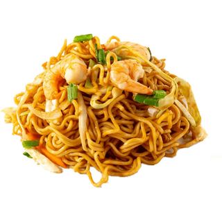 Yakisoba con gambas