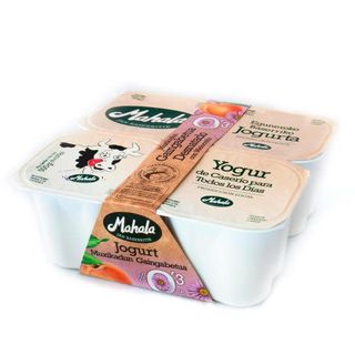 Yogur desnatado de melocoton de Mahala