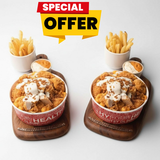 2 Tacos Bowl Cordon Bleu avec frites