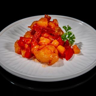 193. Gamberi in salsa agrodolce