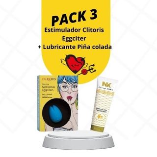 Pack 3 Estimulador Clitoris Eggciter + Lubricante Piña Colada
