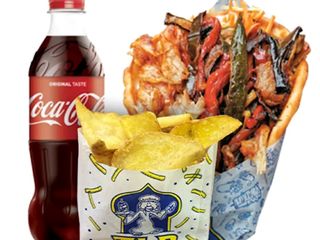 Menù pita con verdure