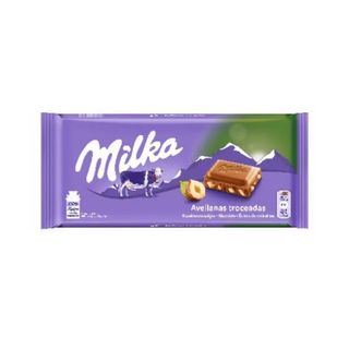 Chocolate con Leche Y Avellanas Troceadas Milka 125 Gr.