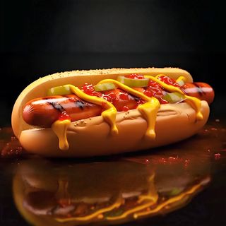 Хот Дог с горчичным соусом