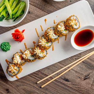 Роллы "Сяке темпура"