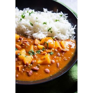 1/2 Chips 1/2 Rice Beans