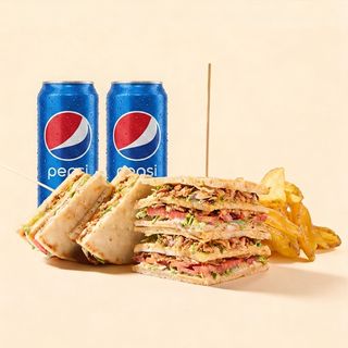 Gyros Club + 2x Pepsi