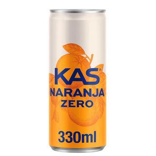 KAS Naranja Zero Refresco con gas sabor Naranja sin Azúcar Lata 330ml