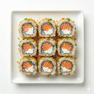 Salmón Y Queso Por Fuera Frito