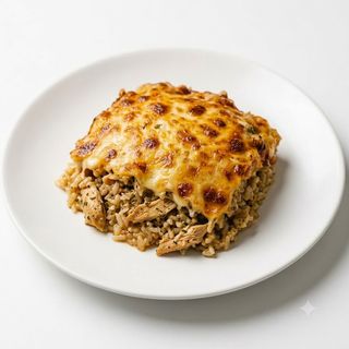 Arroz Con Pollo Y 4 Quesos Al Horno