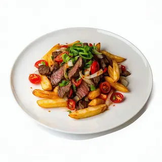 Lomo Con Papas