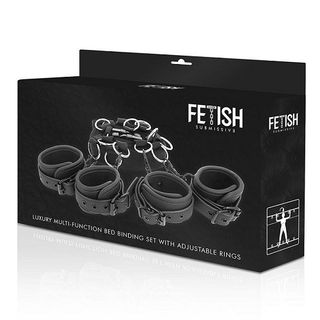 Ataduras De Pies Y Muñecas Para Cama Con Anillas Fetish Submissive