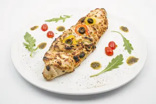 Pizza sandwich viande hachée