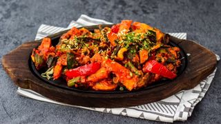 Grilled veg. sizzler