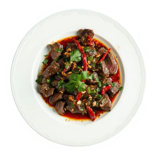 Garlic chilli beef