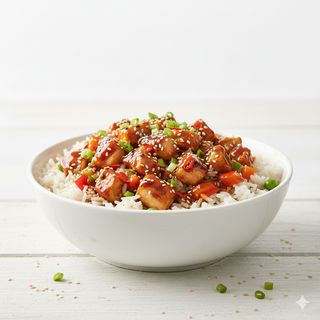 Arroz pollo kimchi picante