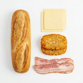 Bocadillo De Bacon Y Queso