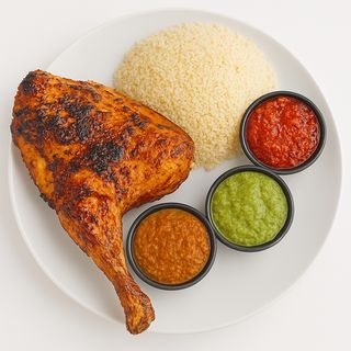 1/4 Poulet Grillé + Attiéké