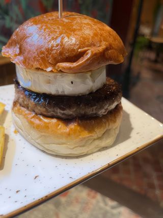 Hamburguesa queso cabra