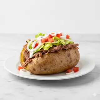 Patata asada de ternera