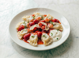 Pierogi z truskawkami