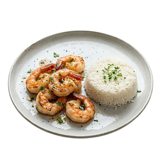 Arroz Blanco Con Gambas