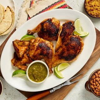 Medio Pollo Asado Al Carbón