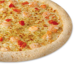 Пицца Сливочная с креветками на традиционном тесте 35 см 