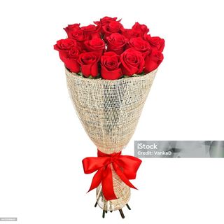 15 rose rosse (gambo medio )