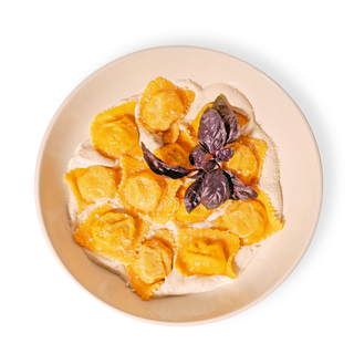 Равіолі з кроликом та морквою