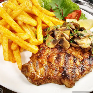 Tornedó do Lombo com Molho de Cogumelos