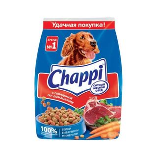Сухой корм для собак Chappi «Сытный мясной обед. С говядиной по-домашнему» 600г  5000159425476