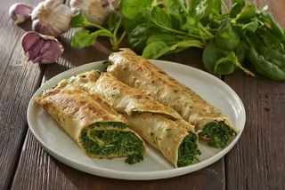 Zestaw Zupa i naleśniki z szpinakiem 2szt